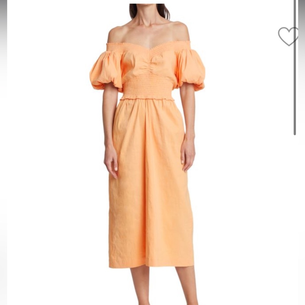A.L.C. Adena Off-The-Shoulder Midi Dress